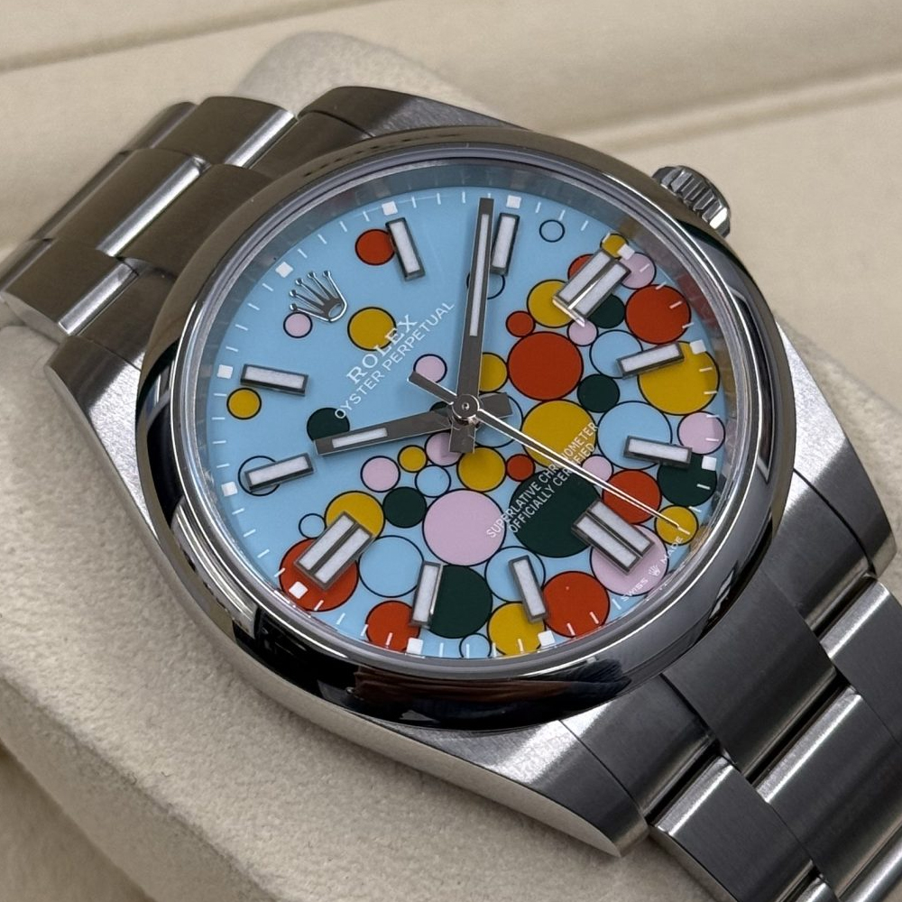 ロレックス124300偽物 ロレックスコピーオイスターパーペチュアル 124300-0008ブルー - 画像 (1)