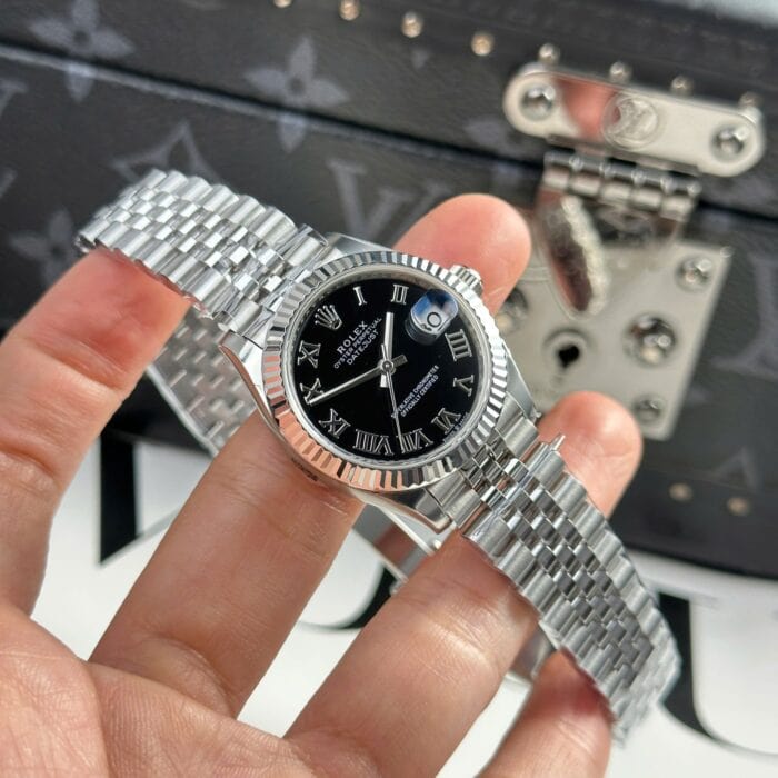 ロレックスコピーデイトジャスト31 278274 ブラック ローマ Cal.2236 ムーブメントTHB工場 - 画像 (3)