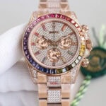 ロレックスデイトナ レインボーコピー腕時計cal.4130 ムーブメント搭載