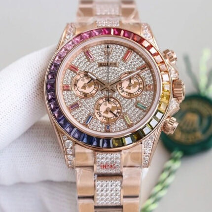 ロレックスデイトナ レインボーコピー腕時計cal.4130 ムーブメント搭載