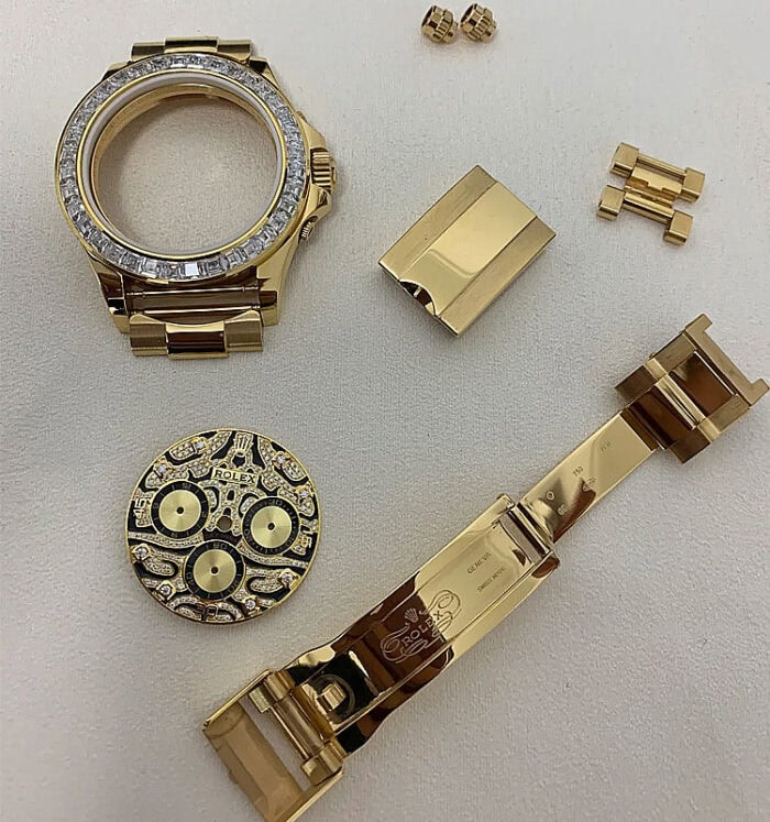 ロレックス デイトナ116598TBRスーパーコピー18k砲金加重版210g - 画像 (11)