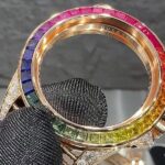 ロレックスデイトナ レインボー116595RBOW高品質コピー腕時計 18k砲金 - 画像 (12)